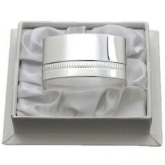 Rond de serviette Lien Godron (métal argenté) dans son coffret