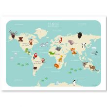 Carte A5 Le monde des animaux (personnalisable)  par Kanzilue