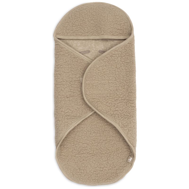 Couverture nomade Sherpa Merino Wool Natural Jollein Produit 1