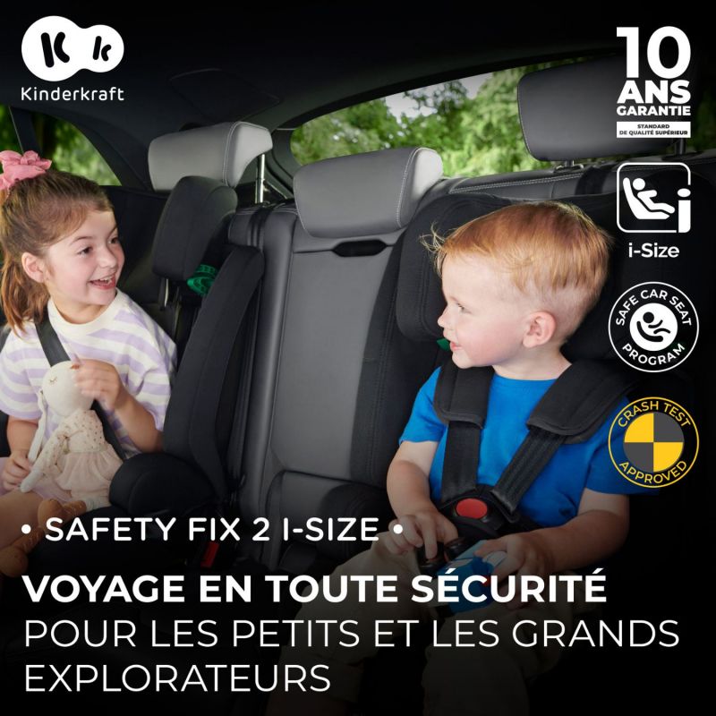 Siège auto Safety Fix 2 i-Size Black (groupe 1-2-3) Kinderkraft Ambiance 2