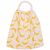 Variation Ecru, jaune du produit Serviette élastiquée en double gaze bananes et verso écru de la marque BB & Co