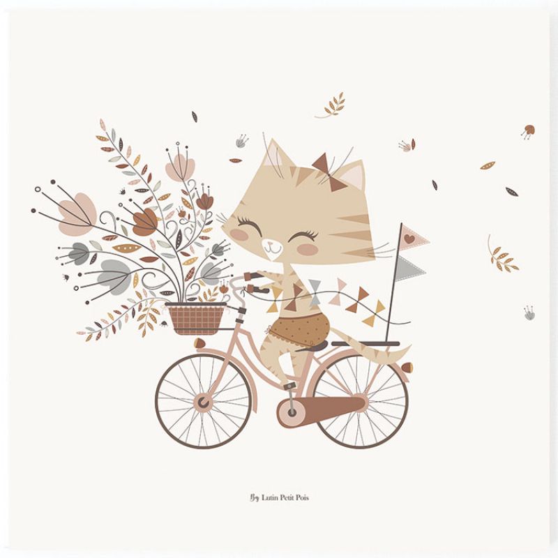 Affiche Célestine carré (29,7 x 29,7 cm) Lutin Petit Pois
