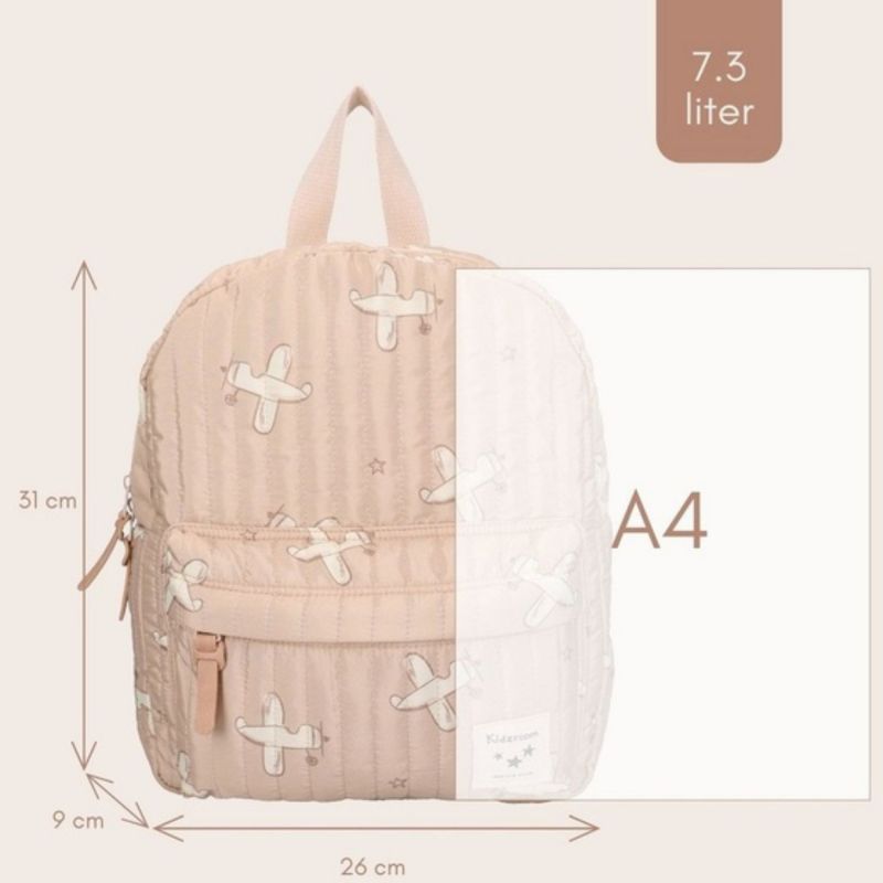 Sac à dos enfant Wonderful Worlds Avions beige (31 cm) Kidzroom Produit 8