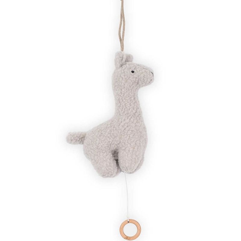 Peluche musicale Lama gris (25 cm) Jollein