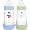 Lot de 2 biberons Easy Start anti-colique Océan+Nature Tétine Débit 2 (260 ml) MAM Produit 1