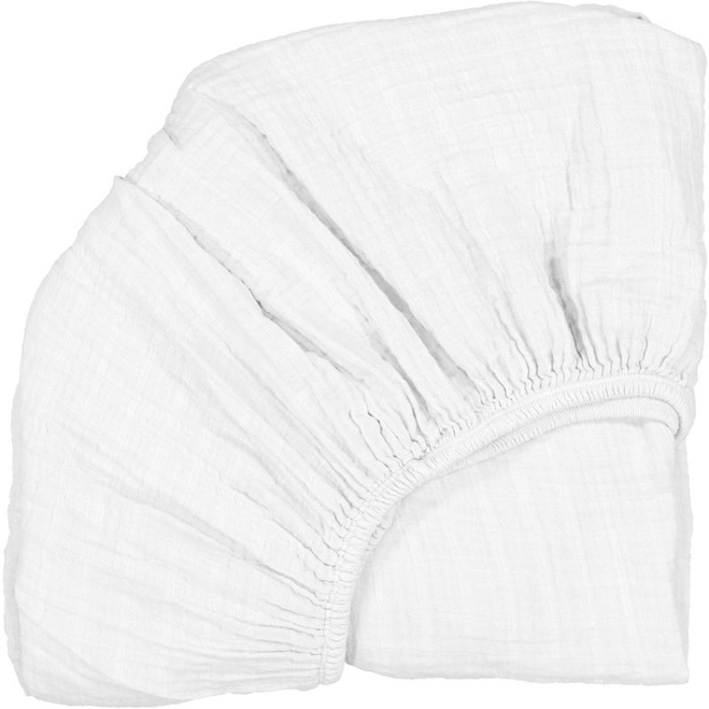 Drap housse pour lit bébé Kimi blanc (60 x 120 cm) Charlie Crane