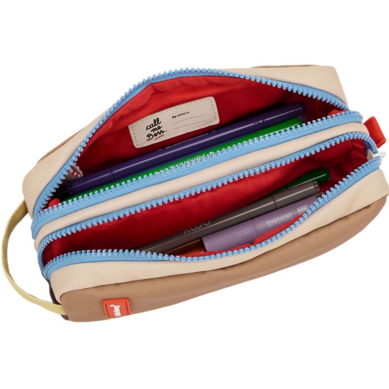 Trousse double compartiment Mini Walnut Hello Hossy Produit ouvert 4