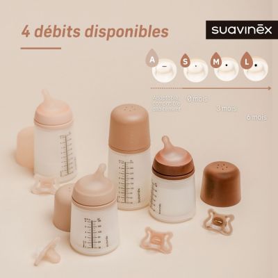 Biberon anti-colique Zerø.Zerø - Débit Moyen - M Light (270 ml)