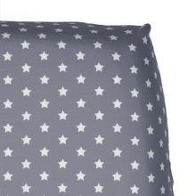 Drap housse de berceau gris avec étoiles (40 x 80 cm)  par Cottonbaby
