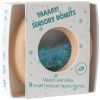 Hochet sensoriel Calm Donut turquoise Petit Boum Packaging 2