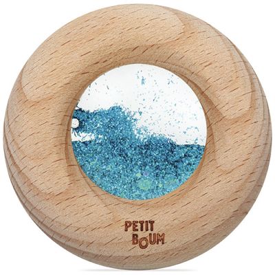 Hochet sensoriel Calm Donut turquoise