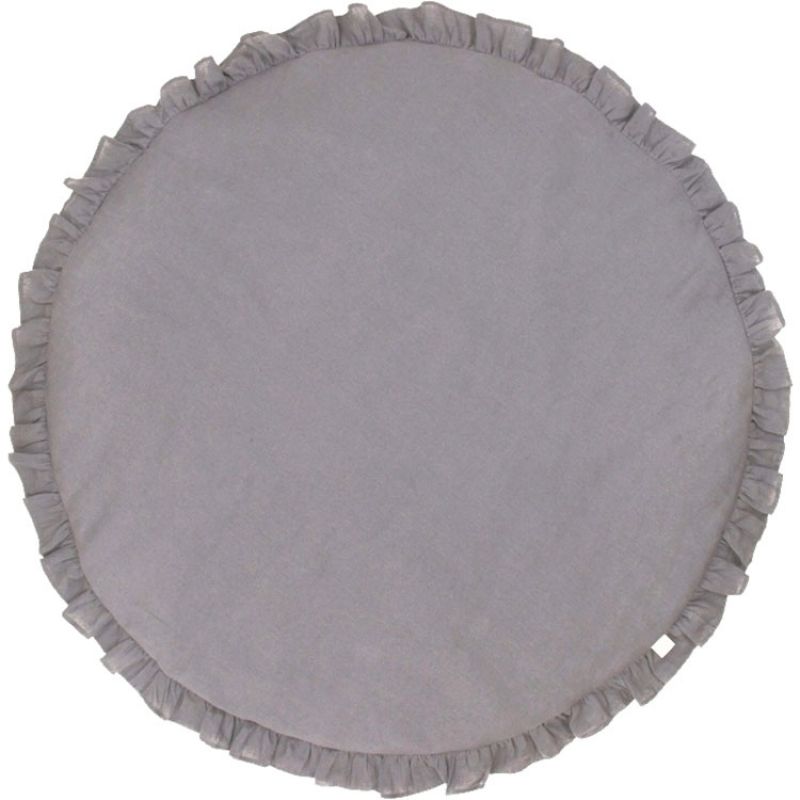 Tapis de jeu à volants gris requin Pure nature Cotton&Sweets