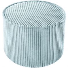 Pouf Peppermint Green velours côtelé - Wigiwama