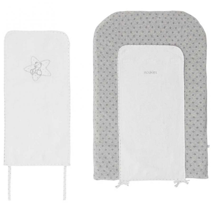 Matelas à langer + 2 serviettes Poudre d'étoiles (45 x 70 cm) Noukie's