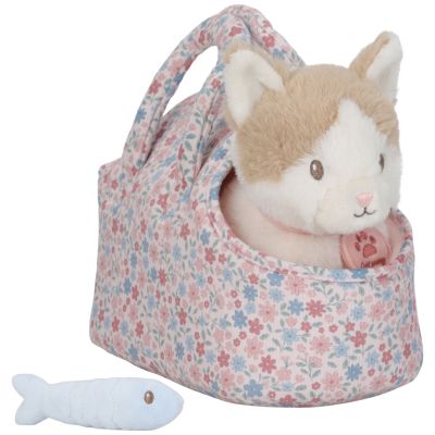 Peluche chat avec sac de transport Marley Little Dutch