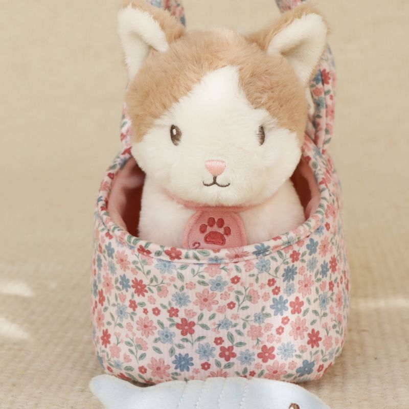 Peluche chat avec sac de transport Marley Little Dutch Ambiance 2