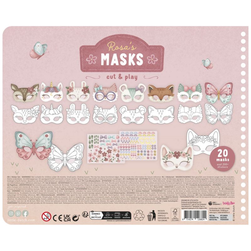 Livre avec ciseaux Rosa Little Dutch Packaging 2