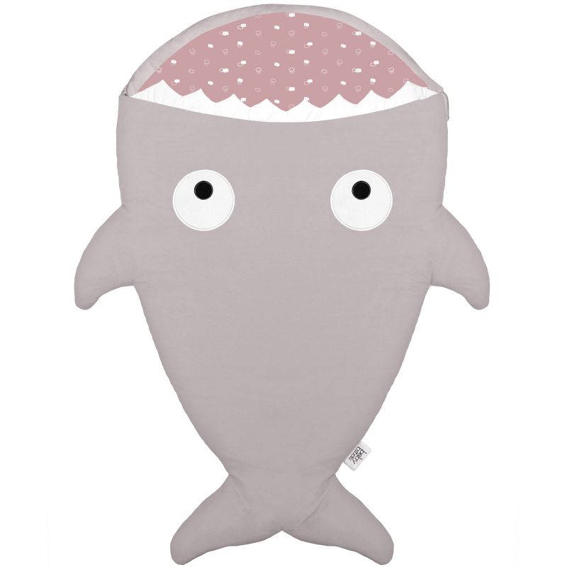 Nid d'ange Requin gris et rose  (98cm) Baby Bites