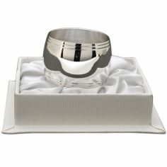 Rond de serviette Tonneau Filet personnalisable (métal argenté) dans son coffret