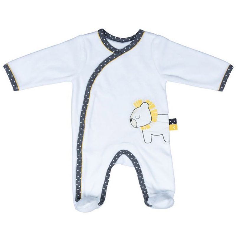 Pyjama chaud Pluche et Pompon lion (1 mois) Sauthon
