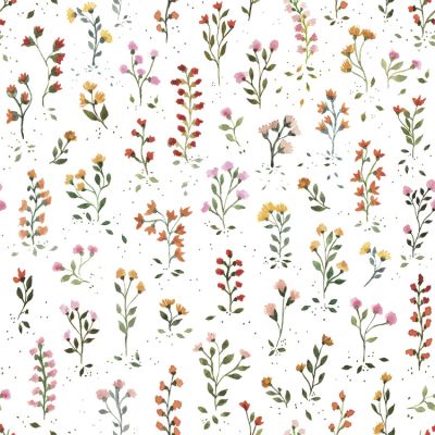 Papier peint fleurs Queyran (50 x 1000 cm)  par Lilipinso