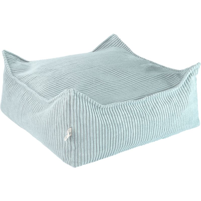 Fauteuil pouf et repose-pieds Peppermint Green velours côtelé Wigiwama Produit 4