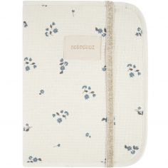Protège carnet de santé Poema en nid d'abeille Lily Blue - Nobodinoz