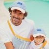 Casquette enfant Summer Forever Eponge bleu et orange (9-24 mois) Chamaye Ambiance 2