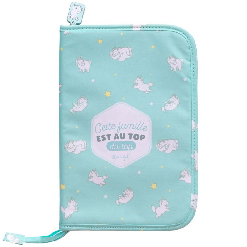 Porte-documents licorne Cette famille est au top du top Mr. Wonderful
