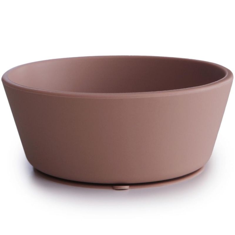 Bol à ventouse en silicone Cloudy mauve Mushie
