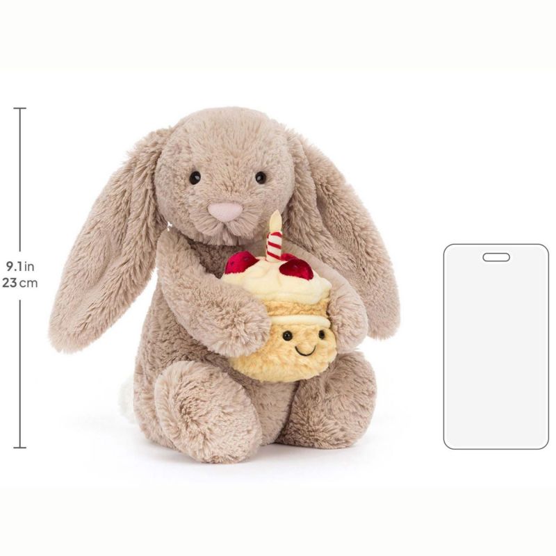 Peluche Bashful Lapin Beige Anniversaire (31 cm) Jellycat Produit 5