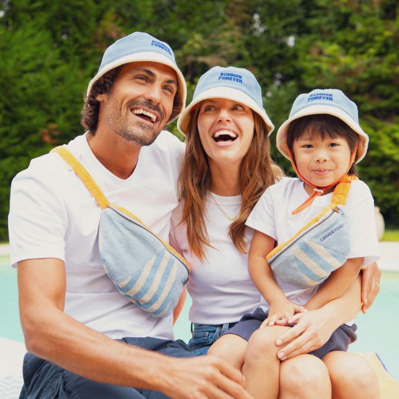 Bob enfant Summer Forever éponge bleu et crème (1-2 ans) Chamaye Ambiance 2