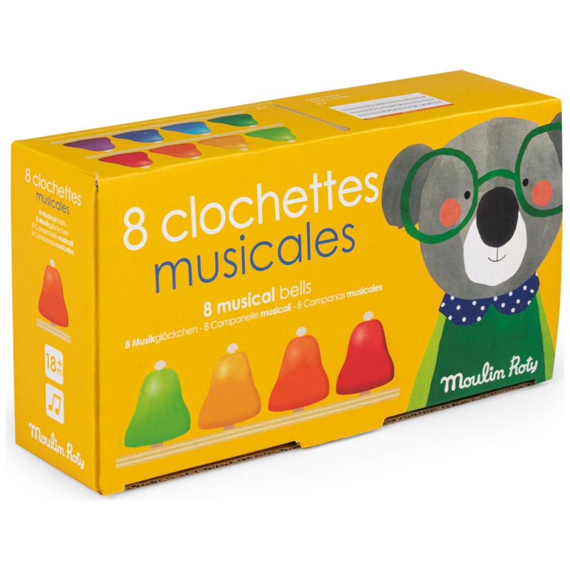 8 clochettes musicales Les Popipop Moulin Roty Packaging 5
