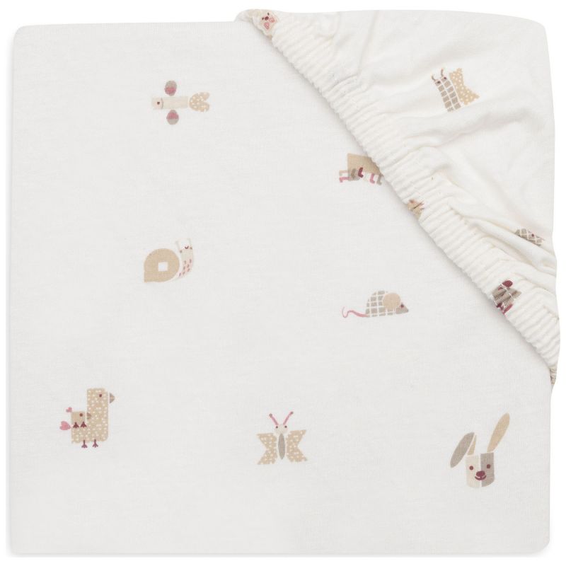 Drap housse en jersey Animal Friends (40 x 80 cm) Jollein Produit 1