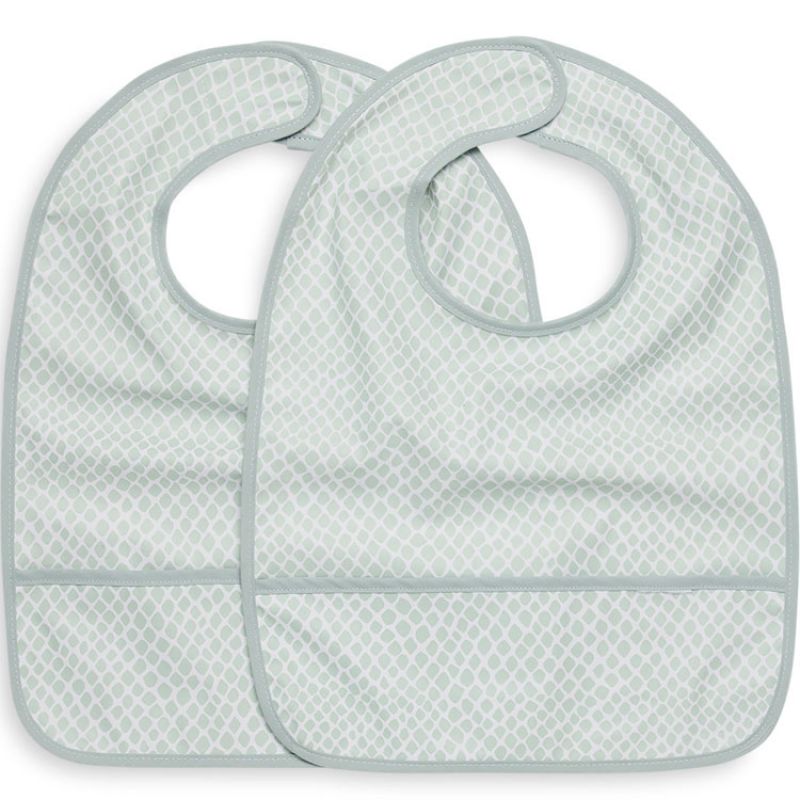 Lot de 2 bavoirs waterproof Snake vert Jollein