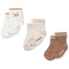 Lot de 3 paires de chaussettes Baby Bunny (Taille 1 - 44-56) - Little Dutch