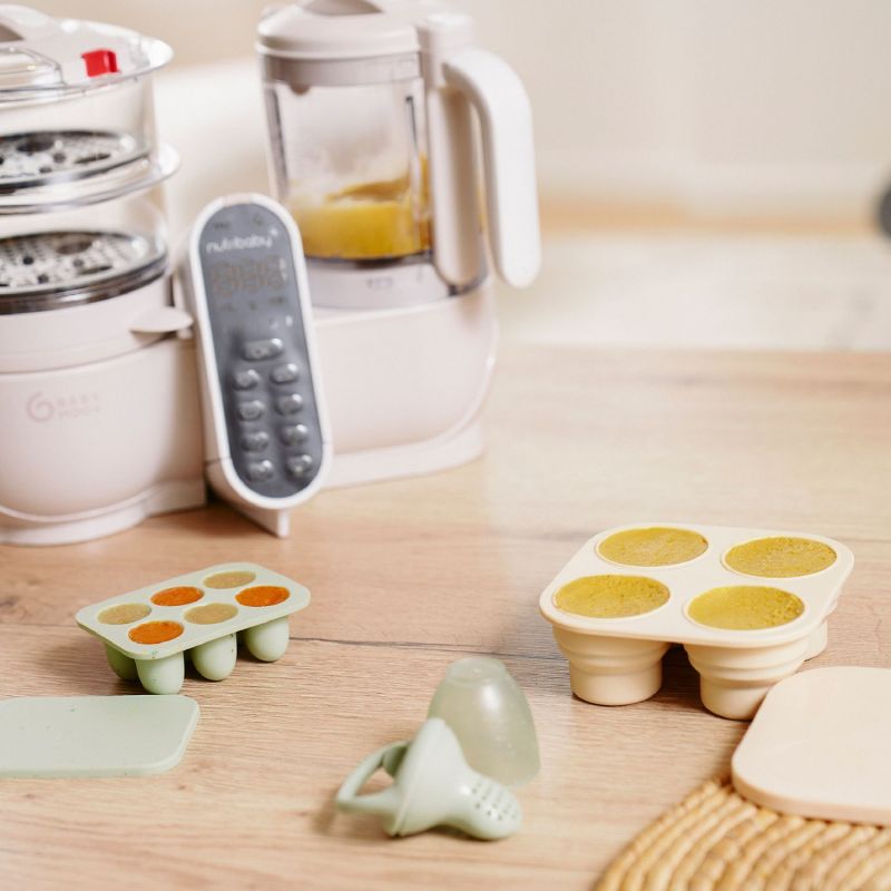 Set grignoteuse et moules en silicone Babymoov Ambiance 2