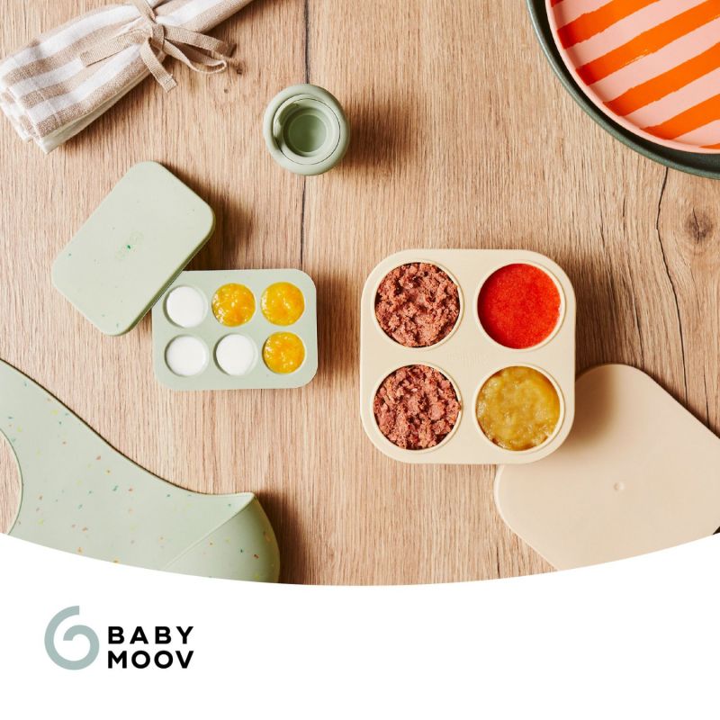 Set grignoteuse et moules en silicone Babymoov Ambiance 8