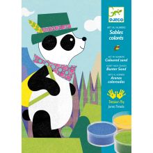 Kit de sables colorés Panda et ses copains  par Djeco