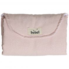 Tapis à langer Sorbet fraise en coton irisé - BEBEL