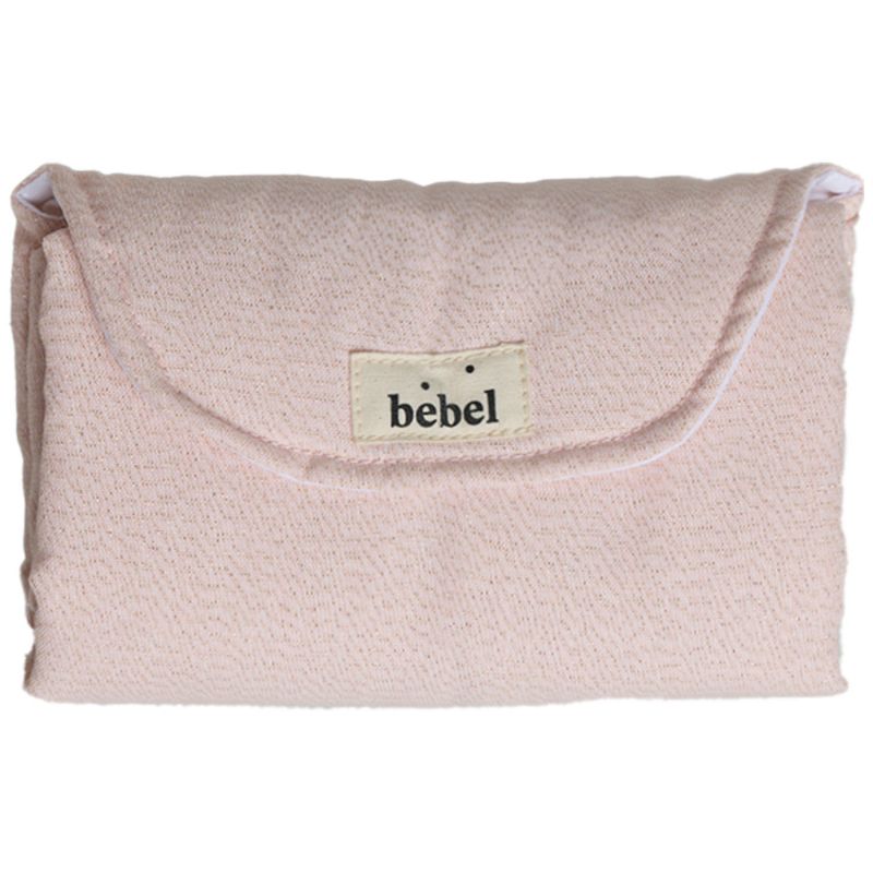 Tapis à langer Sorbet fraise en coton irisé BEBEL Produit 1