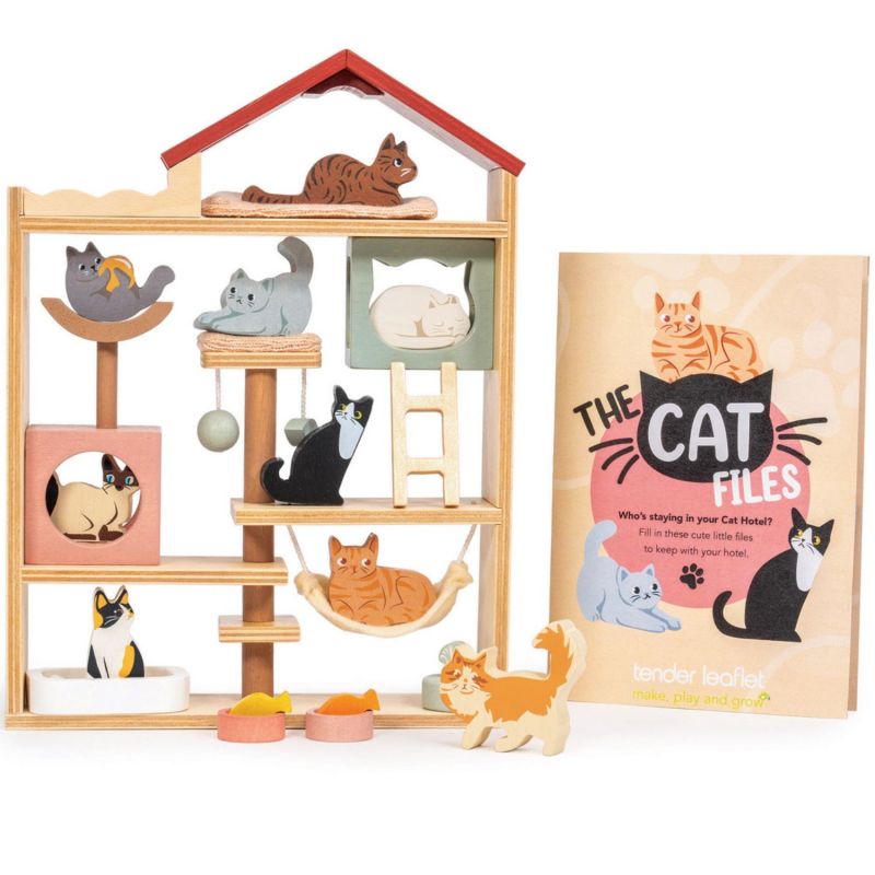 Hôtel pour chats en bois Tender Leaf Produit 3