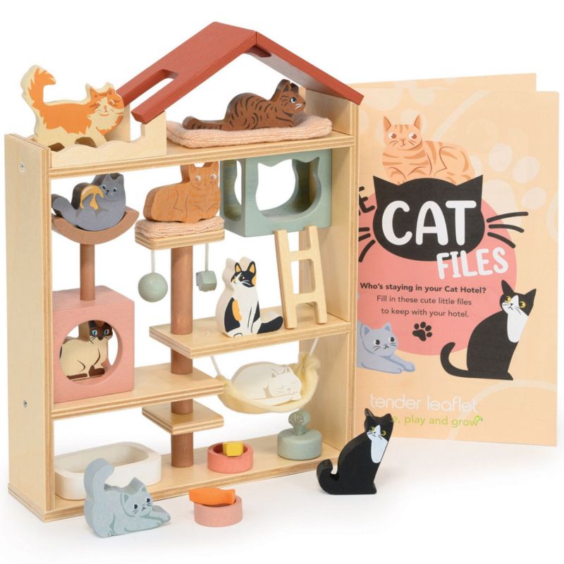 Hôtel pour chats en bois Tender Leaf Produit 4