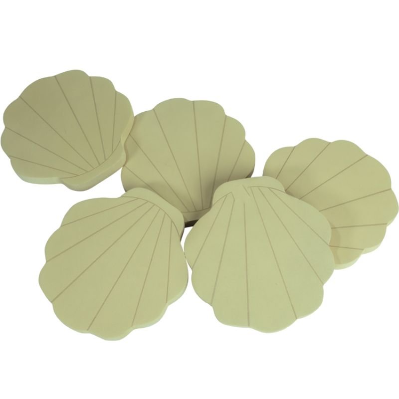 Jeu en mousse de motricité coquillages jaune sable (5 blocs) Moes Play