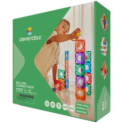 Circuit de billes magnétique Compact Intense (60 pièces) Cleverclixx