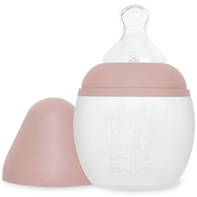 Biberon anti-colique en silicone Blush (150 ml) Elhée Produit ouvert 1