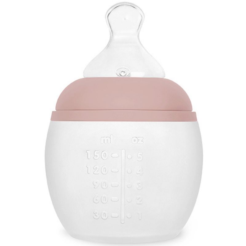 Biberon anti-colique en silicone Blush (150 ml) Elhée Produit ouvert 3