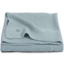 Couverture bébé en coton Basic knit gris vert (100 x 150 cm)  par Jollein