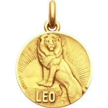 Médaille signe Lion (or jaune 750°)  par Becker