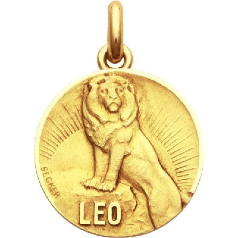 Médaille signe Lion (or jaune 750°) Becker